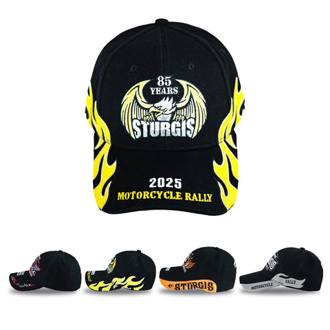 Classic Baseball Cap Motorcycle Rally Cap Athletic Hat Unisex One Size Adjustable