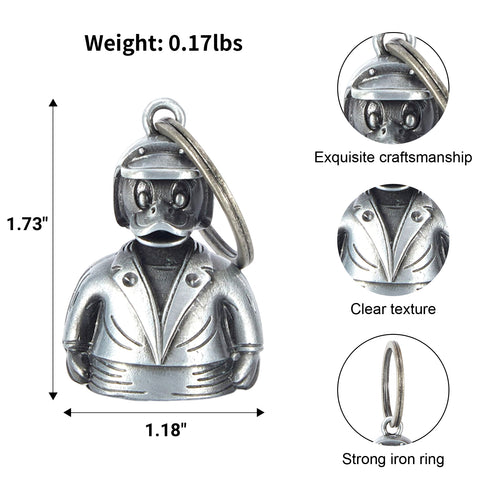 Dream Apparel Helmet Duck Rider Motorcycle Bell, for Good Luck 3-D, Light Weight, Impact Resistant