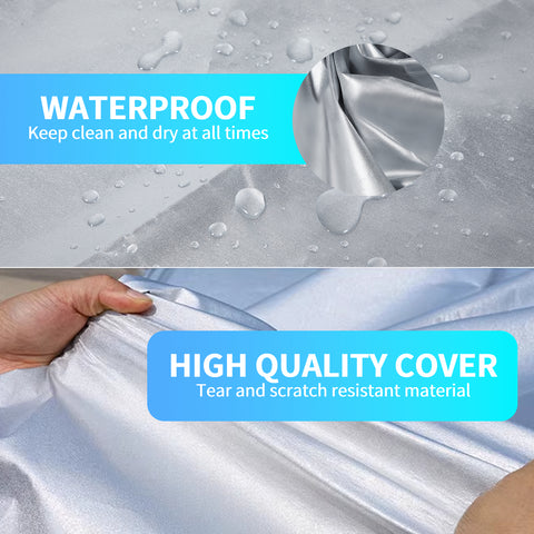 Motorcycle Cover Seat Shade Cover Bike Covers Lightweight Half Covers Outdoor Sun Protection All Season Fits Various Motorcycle Models