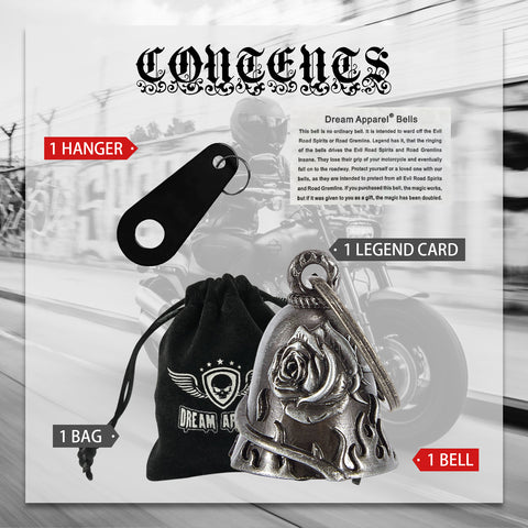 Dream Apparel Motorcycle Bells for Bikers Guardian Motorcycle Bells for Motorcycle Rider Key Chain for Luck