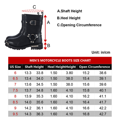 Motorcycle Boots for Women PU Leather Waterproof With Side Zipper For Motorbike Riding Work