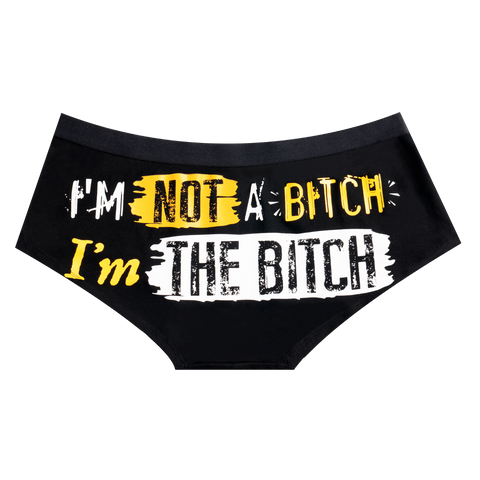 Dream Apparel I'M NOT A BITCH I'M THE BITCH Underwear Boxer Low Rise Brief Underpants Shorts