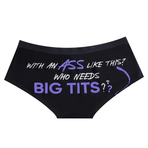 Deam Apparel WITH AN ASS LIKE THIS? WHO NEEDS BIG TITS? Underwear Boxer Low Rise Brief Shorts