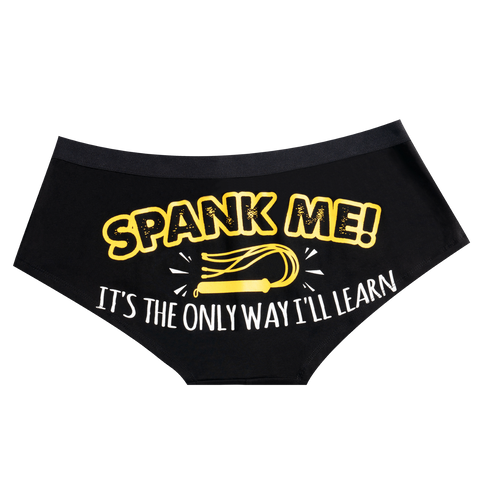 Deam Apparel SPANK ME! IT'S THE ONLY WAY I'LL LEARN Underwear Boxer Low Rise Brief Underpants