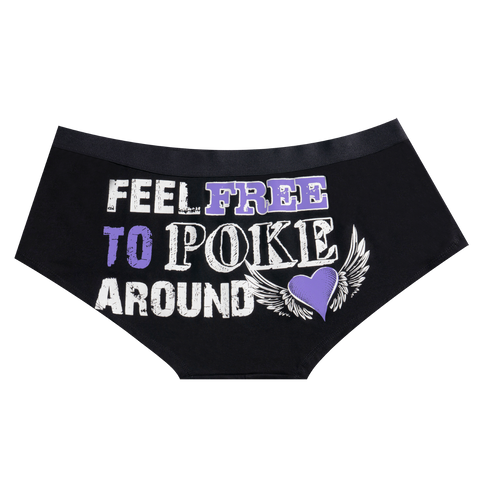 Dream Apparel FEEL FREE TO POKE AROUND Underwear Boxer Low Rise Brief Underpants Shorts