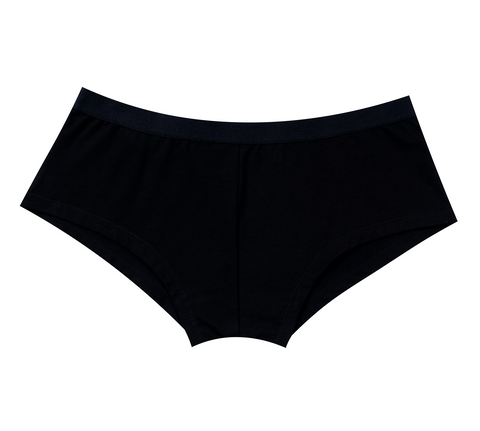 Dream Apparel Plain Black Underwear Boxer Low Rise Brief Underpants Shorts
