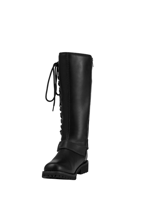 Dream Apparel® Women Biker Long Boots with Laces