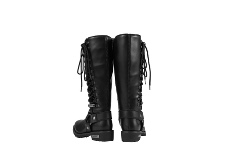 Dream Apparel Women Biker Long Boots with Laces