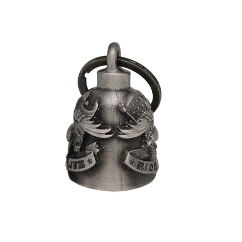 Dream Apparel Live to Ride with Eagle Motorcycle Bell, Good Luck and in 3-D, Light Weight