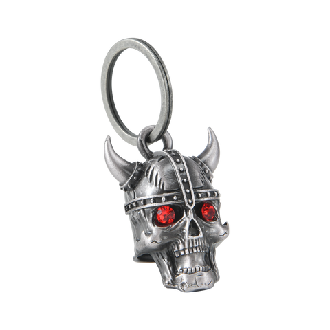 Dream Apparel Viking Helmet Skull Red Stone Eyes Motorcycle Bell
