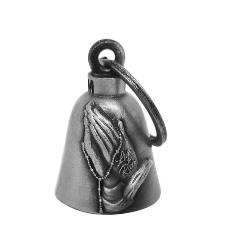 Dream Apparel Praying Hands Motorcycle Bell for Good Luck in 3-D, Light Weight Impact Resistant