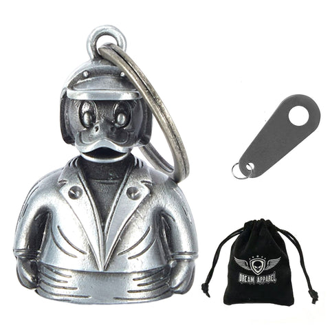 Dream Apparel Helmet Duck Rider Motorcycle Bell, for Good Luck 3-D, Light Weight, Impact Resistant