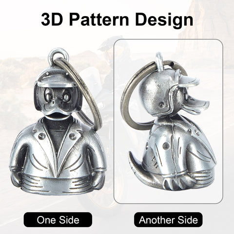 Dream Apparel Helmet Duck Rider Motorcycle Bell, for Good Luck 3-D, Light Weight, Impact Resistant