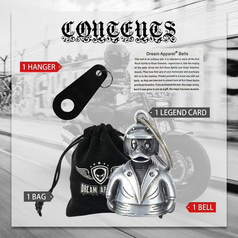 Dream Apparel Helmet Duck Rider Motorcycle Bell, for Good Luck 3-D, Light Weight, Impact Resistant