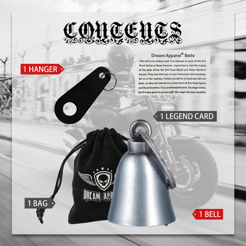 Dream Apparel Motorcycle Bells for Bikers Guardian Motorcycle Bells for Motorcycle Rider Key Chain for Luck