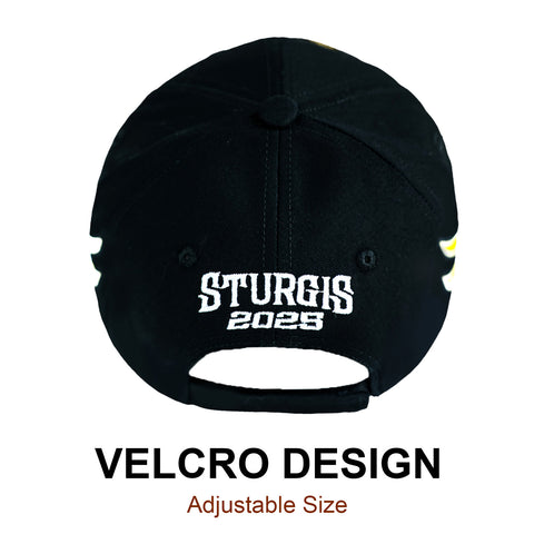 Classic Baseball Cap Motorcycle Rally Cap Athletic Hat Unisex One Size Adjustable