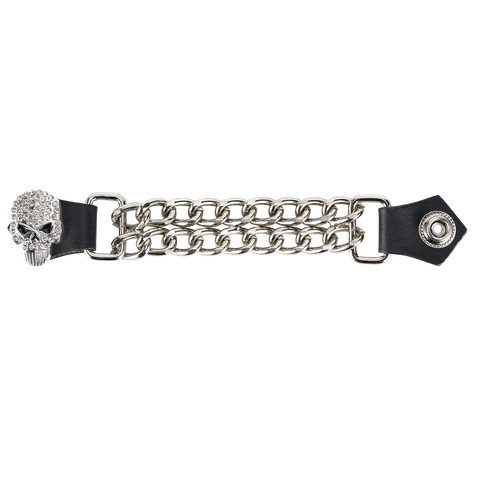 Dream Apparel Skull Bling Bling Rhinestones Vest Extender