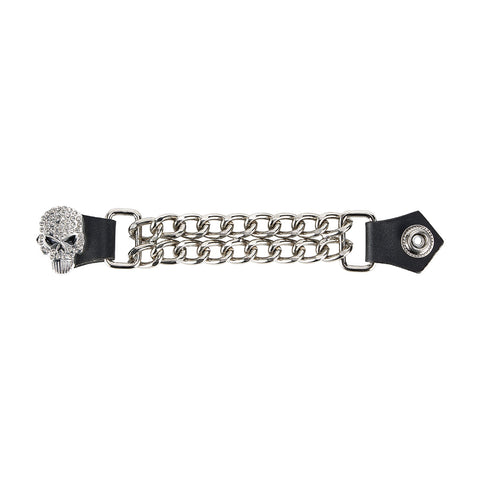 Dream Apparel Skull Bling Bling Rhinestones Vest Extender
