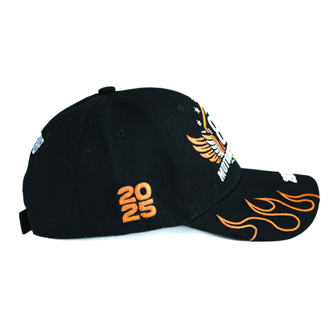 Dream Apparel Sturgis 2025 Hat 85th Motorcycle Rally Cap Flame Design  Adjustable Biker Baseball Cap