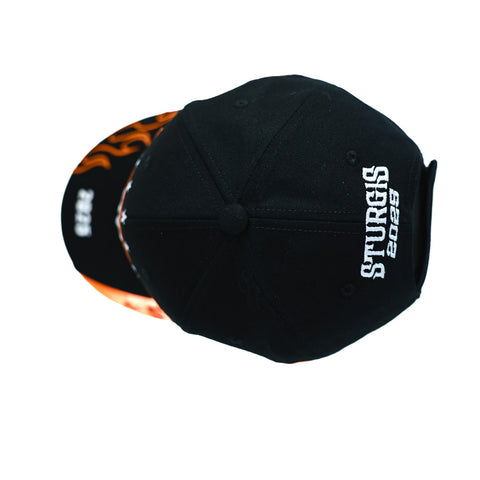 Dream Apparel Sturgis 2025 Hat 85th Motorcycle Rally Cap Flame Design  Adjustable Biker Baseball Cap