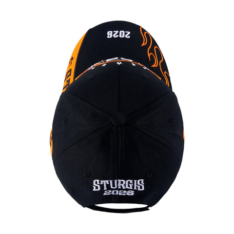 Dream Apparel Sturgis 2025 Hat 85th Motorcycle Rally Cap Flame Design  Adjustable Biker Baseball Cap