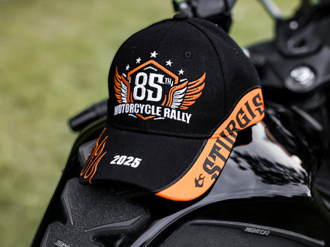 Dream Apparel Sturgis 2025 Hat 85th Motorcycle Rally Cap Flame Design  Adjustable Biker Baseball Cap
