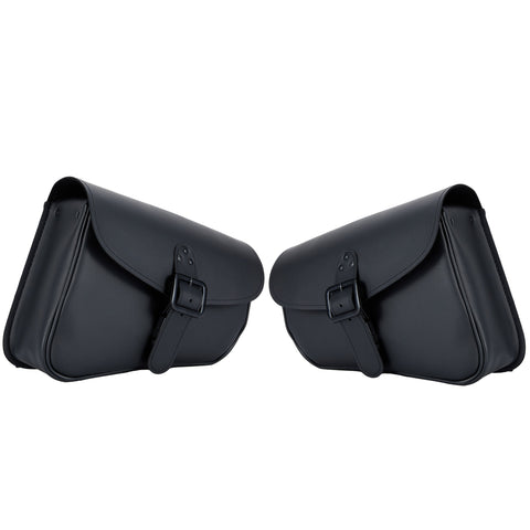 Dream Apparel Swing Arm Motorcycle Bags Pair Universal Durable Black Side Bags - Set of 2