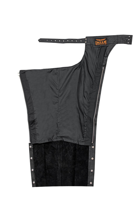 Dream Apparel Motorcycle Cowhide Leather Chaps