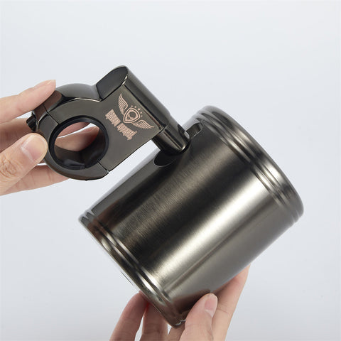 Dream Apparel Universal Motorcycle Cup Holder Chrome Handlebar Drink Holder Adjustable Clamp