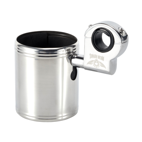Dream Apparel Motorcycle Cup Holder Heavy Duty Stainless Steel With  Foam Pad Universal Handlebar