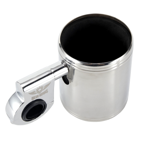 Dream Apparel Motorcycle Cup Holder Heavy Duty Stainless Steel With  Foam Pad Universal Handlebar