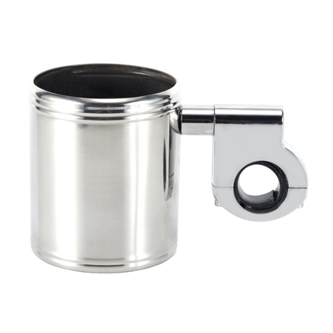 Dream Apparel Motorcycle Cup Holder Heavy Duty Stainless Steel With  Foam Pad Universal Handlebar