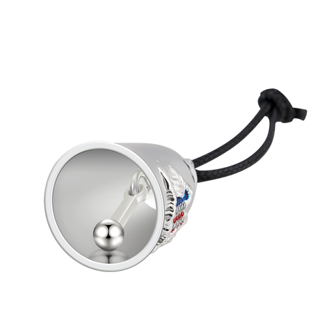 Dream Apparel American Skeleton Hands Holding Flag Colors Bling Bling Patriotic Motorcycle Bell