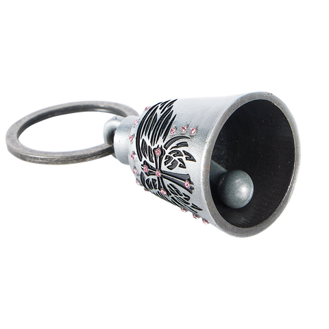 Dream Apparel CELTIC CROSS BUTTERFLY WINGS Bling Bling with pink Rhinestones Motorcycle Bell