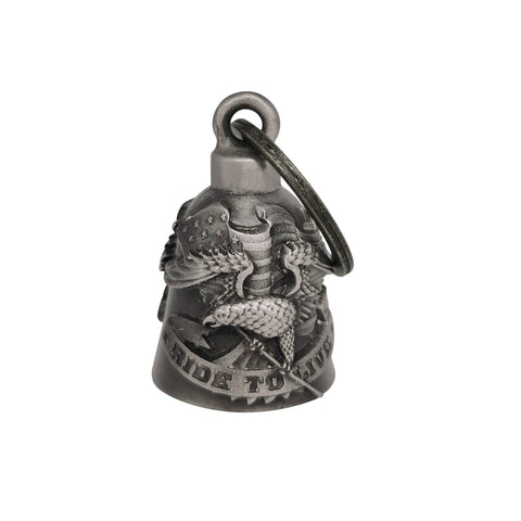 Dream Apparel Live to Ride with Eagle Motorcycle Bell, Good Luck in 3-D, Light Weight