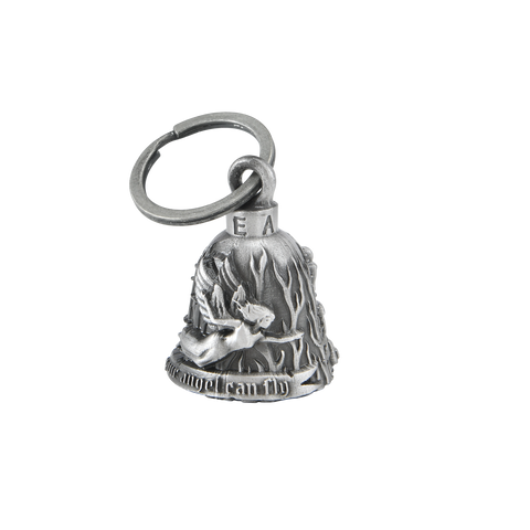 Dream Apparel Never Ride Faster than your Angel can Fly Motorcycle Bell for Good Luck 3-D