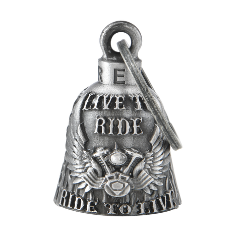 Dream Apparel Eagle Wings with V-Twin Engine, Live to Ride Motorcycle Bell, Good Luck in 3-D
