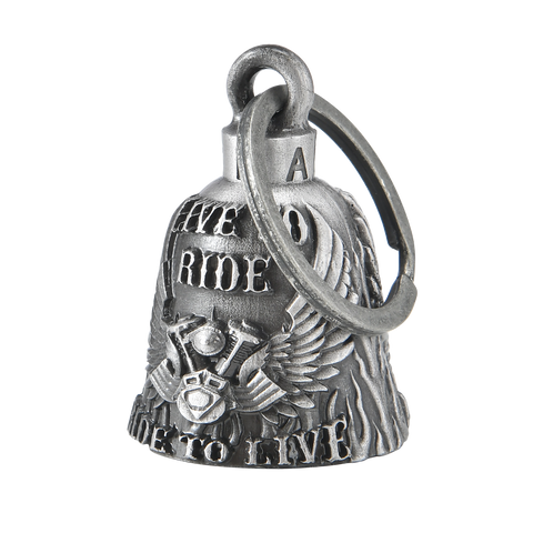Dream Apparel Eagle Wings with V-Twin Engine, Live to Ride Motorcycle Bell, Good Luck in 3-D