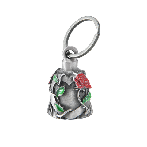 Dream Apparel Heart with Red Rose 3-D Motorcycle Bell, for Good Luck, Light Weight