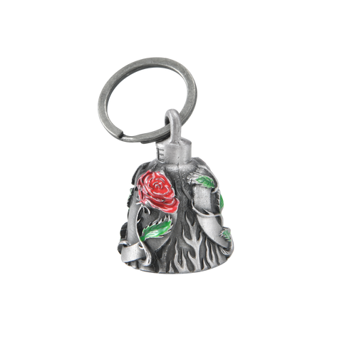 Dream Apparel Heart with Red Rose 3-D Motorcycle Bell, for Good Luck, Light Weight