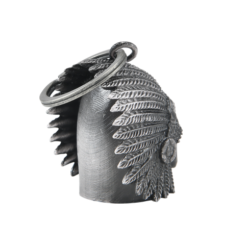 Dream Apparel Indian Skull Head Motorcycle Bells Good Luck and in 3-D Light Weight, Impact Resistant