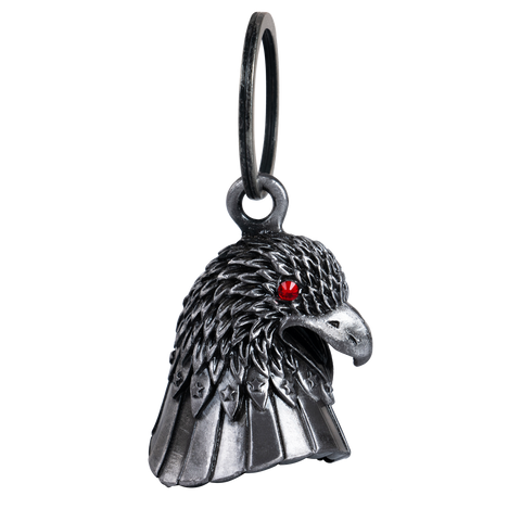 Dream Apparel Red Eyes Eagle Motorcycle Bell, for Good Luck and in 3-D, Light Weight