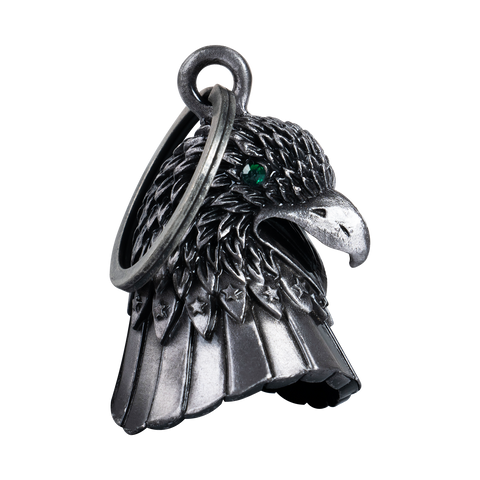 Dream Apparel Green Eyes Eagle Motorcycle Bell, for Good Luck and in 3-D, Light Weight