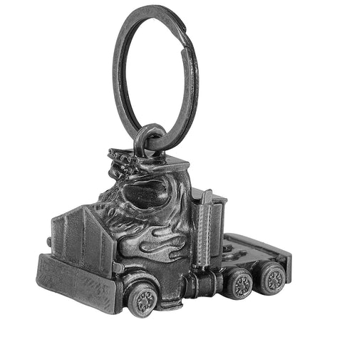 Dream Apparel Semi Truck Skull Face With Flames Motorcycle Bell, Good Luck and 3-D, Light Weight