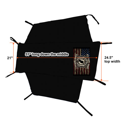 Dream Apparel POW MIA Motorcycle Seat Shade Cover Waterproof & Sunproof Protection Touring Bikes