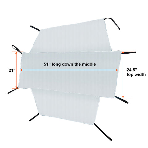 Dream Apparel Motorcycle Silver Seat Shade Cover Waterproof and Sunproof Protection Touring Bikes Ea