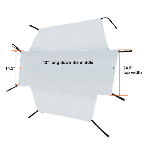 Dream Apparel Motorcycle Silver Seat Shade Cover Waterproof and Sunproof Protection Touring Bikes Ea