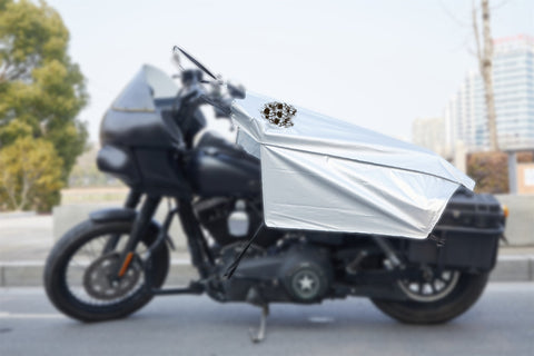 Dream Apparel Skulls Motorcycle Seat Shade Cover Waterproof & Sunproof Protection for Touring Bikes