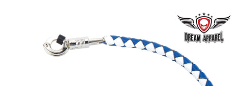 Dream Apparel White And Blue Fringed Get Back Whip Pool Ball
