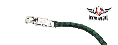 Dream Apparel Black And Green Fringed Get Back Whip Pool Ball